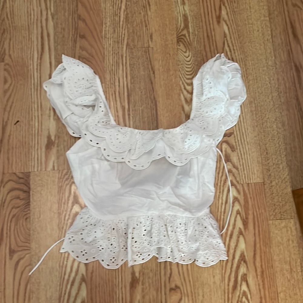 White crop top